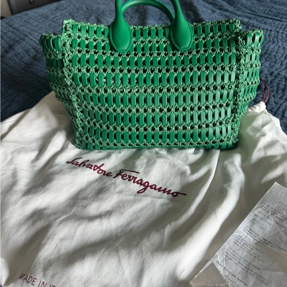 Salvatore Ferragamo Woven Handbag - Picture 2 of 11
